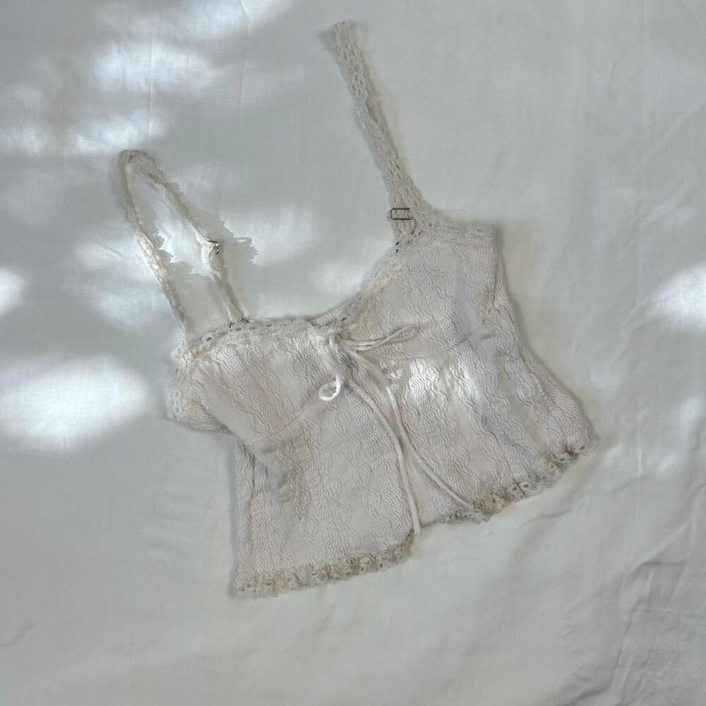 edikted | size xs/s | ivory lace corset cami